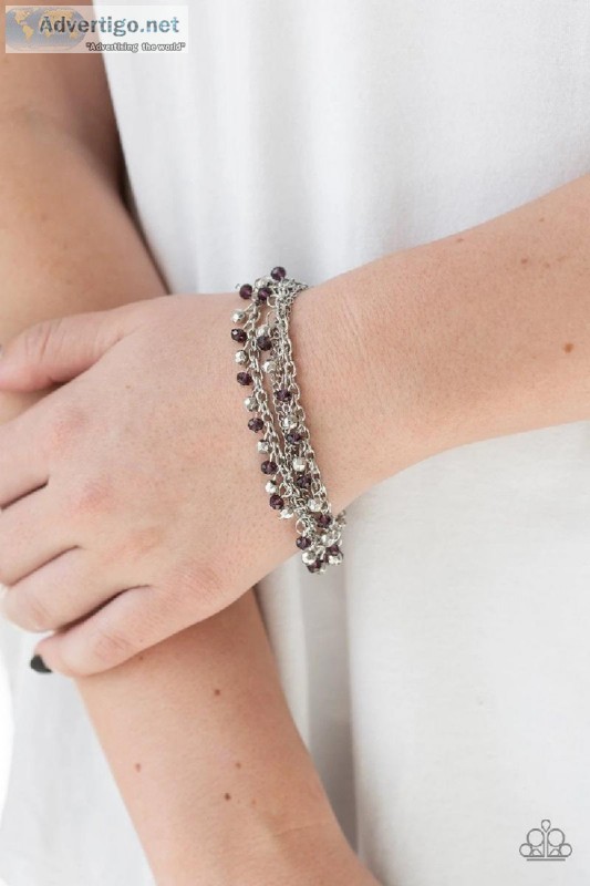 Buy Cash Confidence Purple Bracelet  Paparazzi Accessories