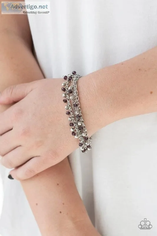 Buy Cash Confidence Purple Bracelet  Paparazzi Accessories