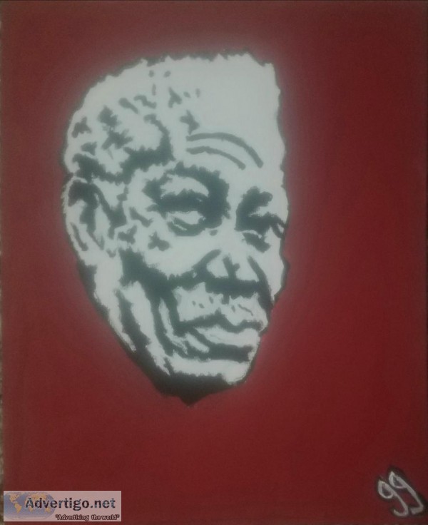 Morgan Freeman 2 GG &ndash 8&Prime x 10&Prime Canvas Painting