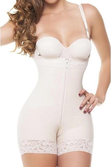 Short Strapless Faja With Removable Straps