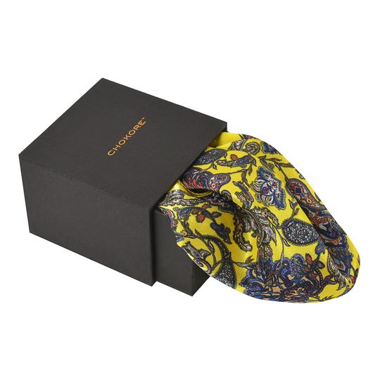 Buy yellow silk pocket square for wedding