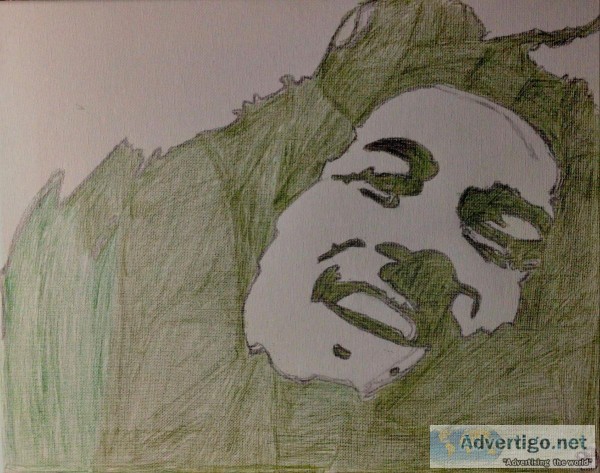 Bob Marley Olive Green GG &ndash 11&Prime x 14&Prime Canvas Colo