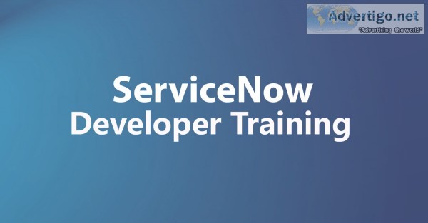 Servicenow developer training