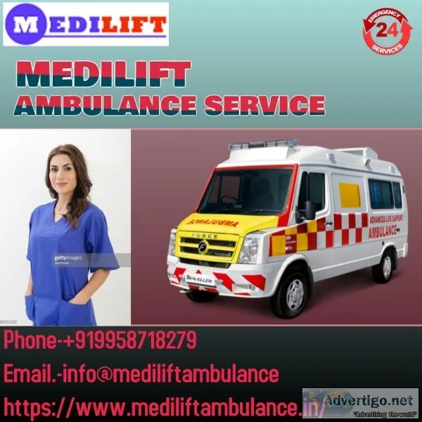 Quickest ICU Ambulance Service in Bara Ghagra by Medilift