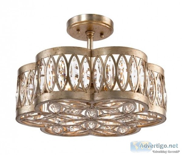 John Richard Diamante Six-Light Semiflush  Luxury Wall Sconces A