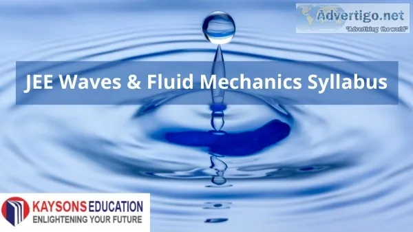 JEE Waves and Fluid Mechanics Syllabus