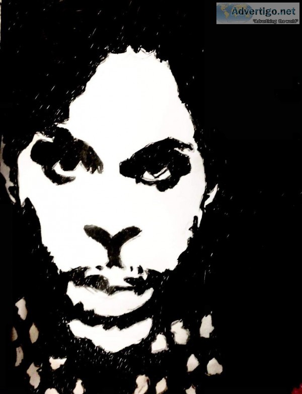 Prince Black and White 100 GG &ndash 8&Prime x 11&Prime Art Blac