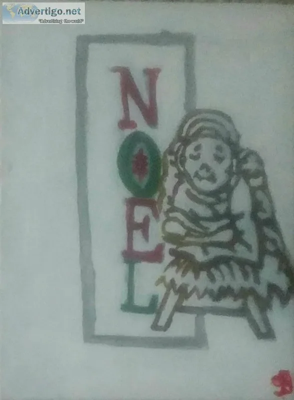 Sweet Jesus and Noel Spirit GG - 11&quot x 14&quot Canvas Painti