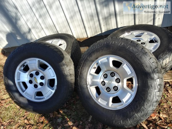 4 LT 265 70 R17 tires on chevy 6 lug rally rims
