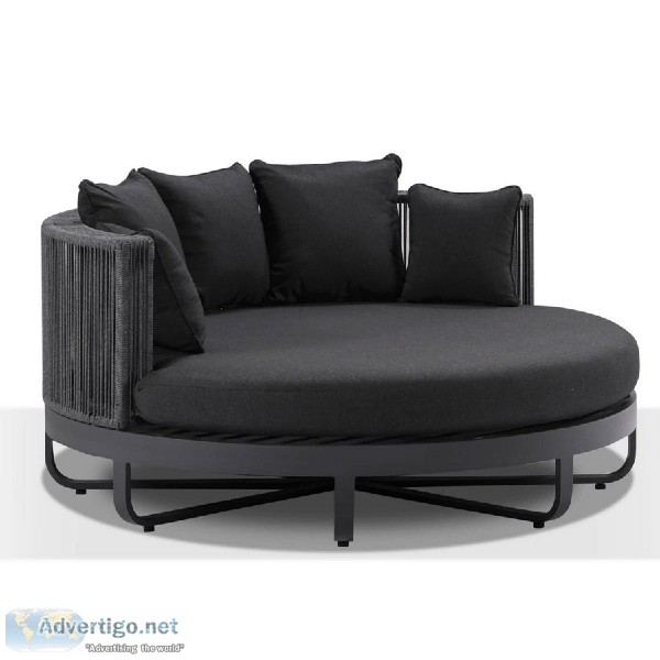 Luxury Outdoor Round Aluminium And Rope Daybed Australia