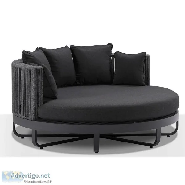 Luxury Outdoor Round Aluminium And Rope Daybed Australia