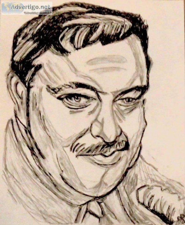 Jackie Gleason GG &ndash 8&Prime x 11&Prime Colored Pencil and A