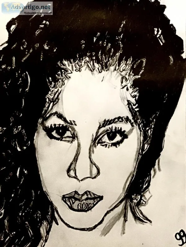 Toni Braxton Black and White GG 2 &ndash 8&rdquo x 11&rdquo Penc