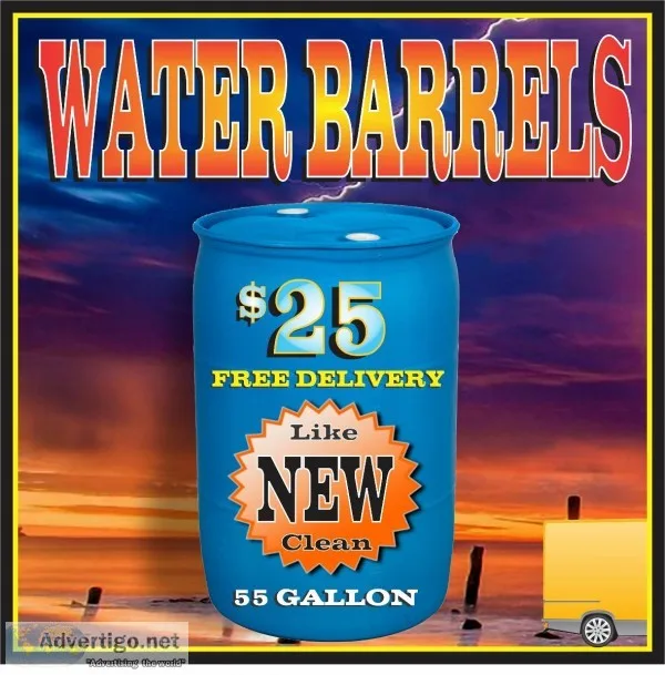 55 Gallon Food Grade Blue Drum - Delivery Available