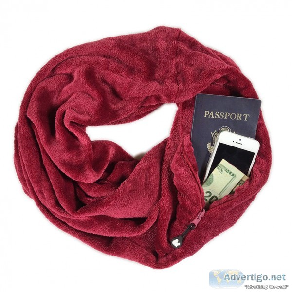 Run and get these super-warm scarves that also hold your valuabl