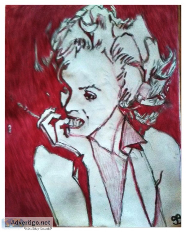 Marilyn Monroe Deep Raspberry &ndash 11&Prime x 14&Prime Colored