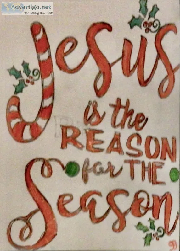 Reason for season art GG &ndash 7&Prime x 10&Prime Colored Penci