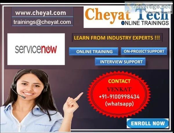 servicenow online training - cheyat tech