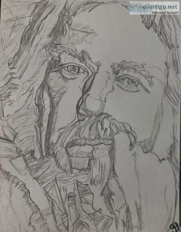 Kenny Rogers 2 GG &ndash 11&rdquo x 14&rdquo Pencil