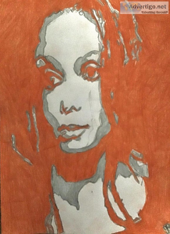 Janet Jackson Autumn GG &ndash 8&rdquo x 11&rdquo Colored Pencil