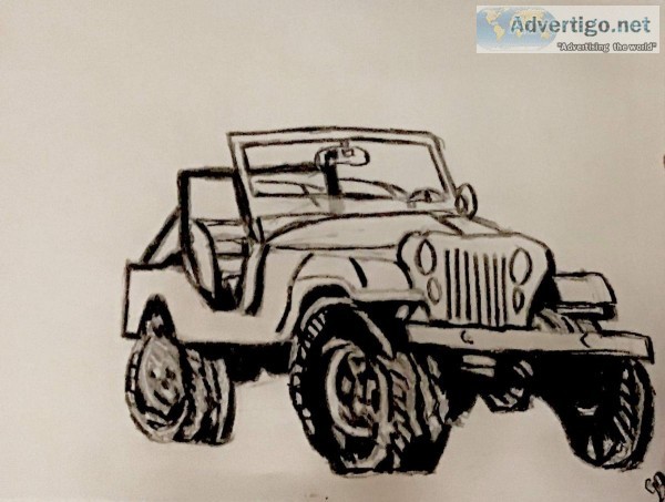 Black Jeep GG &ndash 9&Prime x 12&Prime Black Pencil