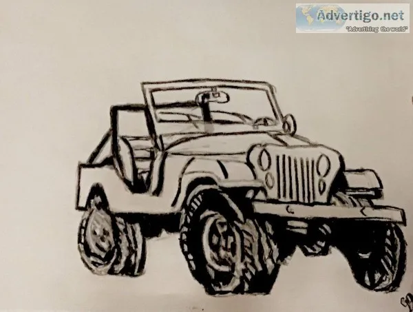 Black Jeep GG &ndash 9&Prime x 12&Prime Black Pencil
