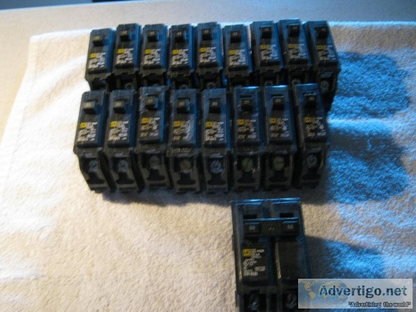 SQUARE D HOME CIRCUIT BREAKERS &ndash ASSORTED SIZES