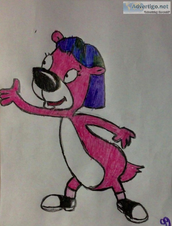 Jelly Otter 4 GG &ndash 8&Prime x 11&Prime Colored Pencil