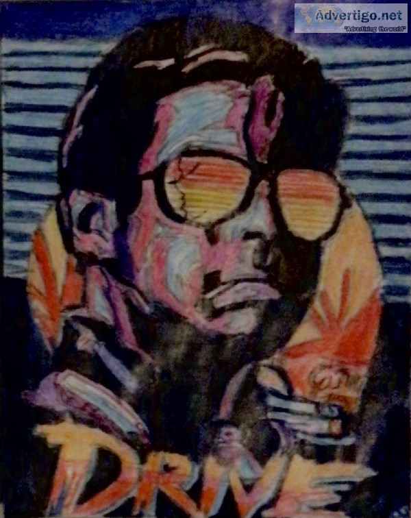 Movie Poster Drive GG &ndash 8&rdquo x 11&rdquo Colored Pencil