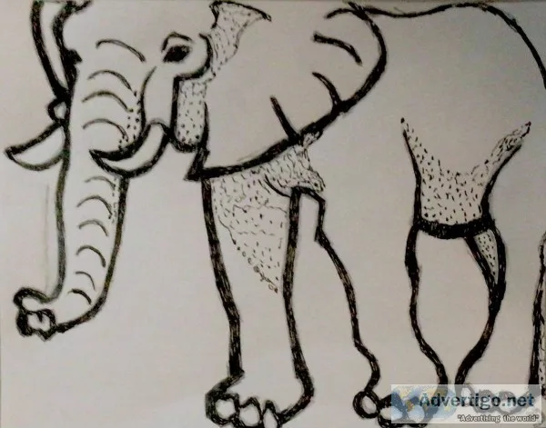 Elephant GG &ndash 8&Prime x 11&Prime Art Ink
