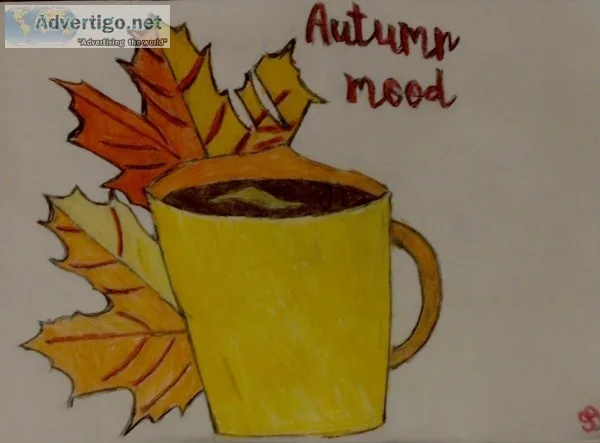Autumn Mood Art From GG &ndash 9&rdquo x 12&rdquo Colored Pencil