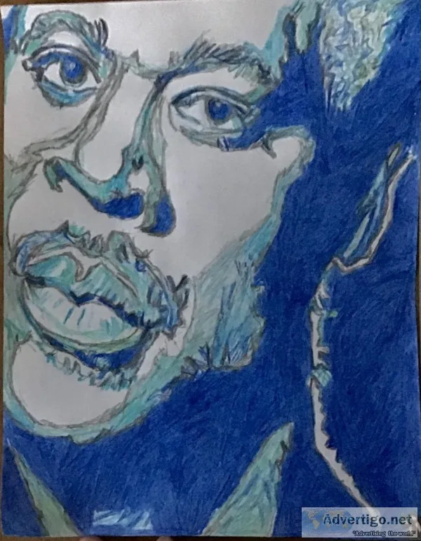 Luther Vandross GG &ndash 8&rdquo x 11&rdquo Colored Pencil
