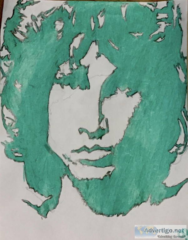 Jim Morrison The Doors 6 GG &ndash 8&rdquo x 11&rdquo Colored Pe