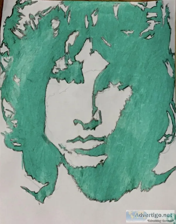 Jim Morrison The Doors 6 GG &ndash 8&rdquo x 11&rdquo Colored Pe
