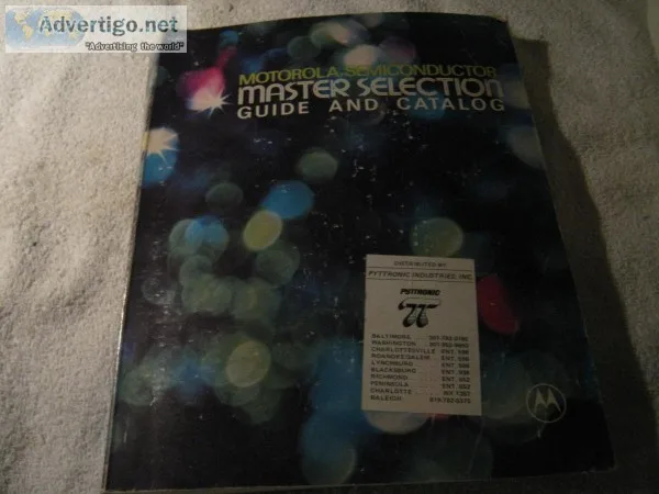 MOTOROLA SEMICONDUCTOR MASTER SELECTION GUIDE and CATALOG &copy 