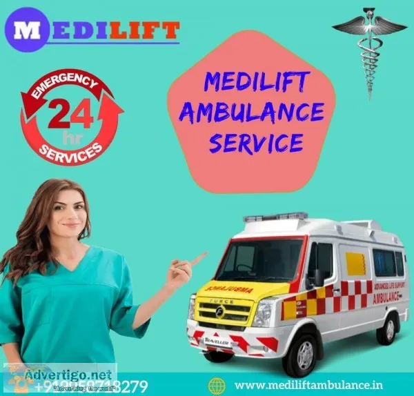Finest Road Ambulance Service in Kankarbagh by Medilift