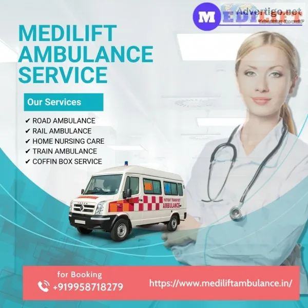 Medilift Ambulance Service in Railway Station Ranchi- Prompt The