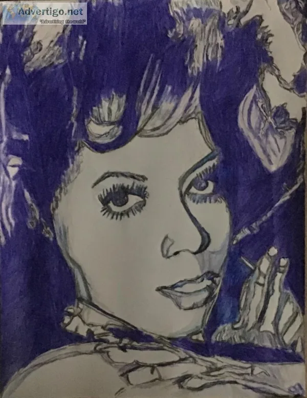 Diana Ross 2 GG &ndash 8&rdquo x 11&rdquo Colored Pencil