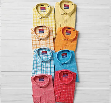Linen shirt fabric