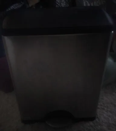 Excellent Metal StepOn Trash CanHamper ONLY 10