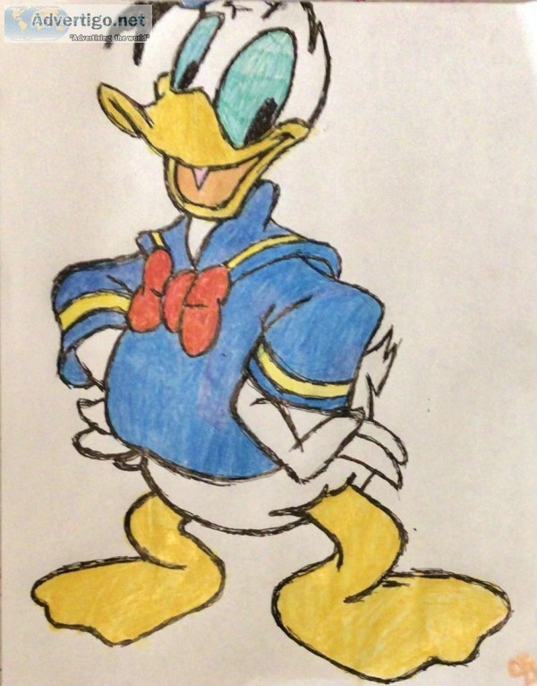 Donald Duck 2 GG - 8" x 11" Colored Pencil