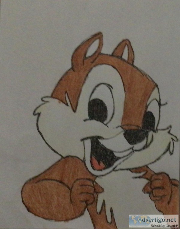 Dale Playing Corey Burton Cartoon GG &ndash 8&rdquo x 11&rdquo C