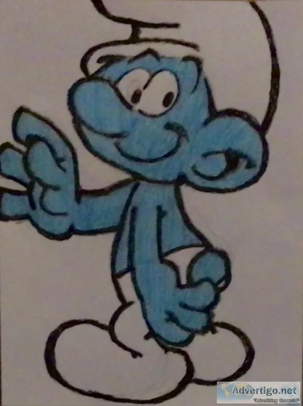 The Smurfs 2 GG &ndash 8&rdquo x 11&rdquo Colored Pencil