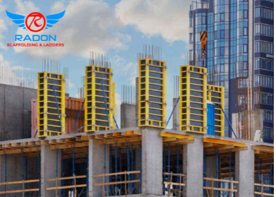 Steel scaffolding