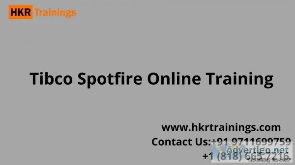 Tibco spotfire training |tibco spotfire certification training