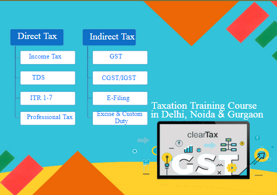 Taxation certification course in new delhi, free gst itr sap dem