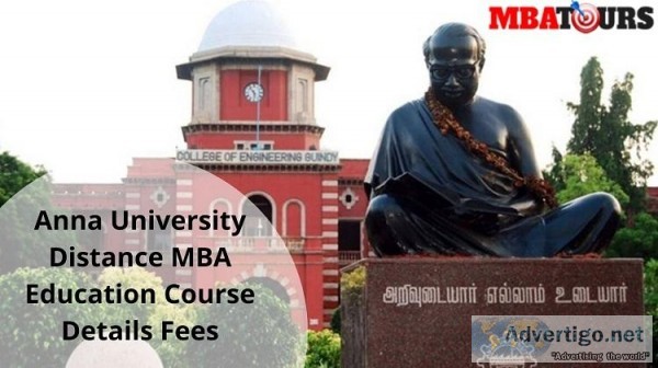 Anna University Distance MBA Education Course Details Fees