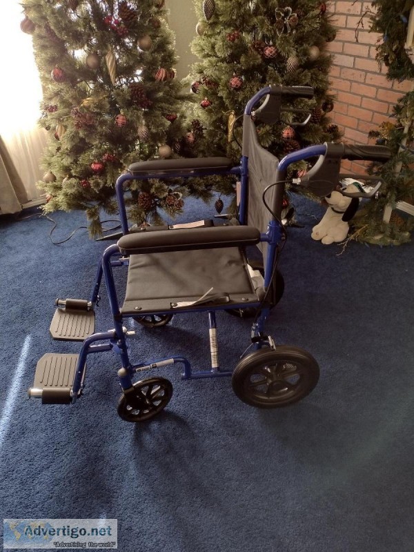 NEW Aluminum Transport Chair 19inch seat