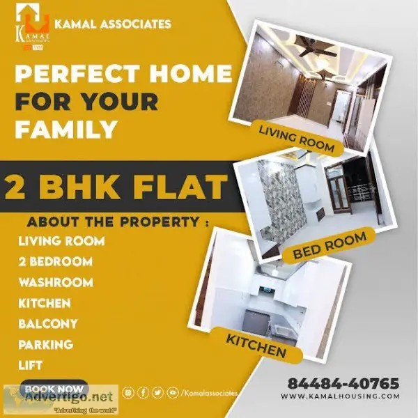 Buy Ready to Move 2 Bedroom Flat in 2 BHK flat in Om Vihar