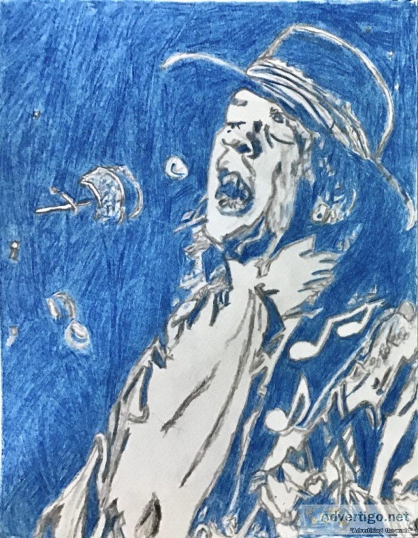Stevie Ray Vaughan GG Live 4 &ndash 9&rdquo x 12&rdquo Colored P